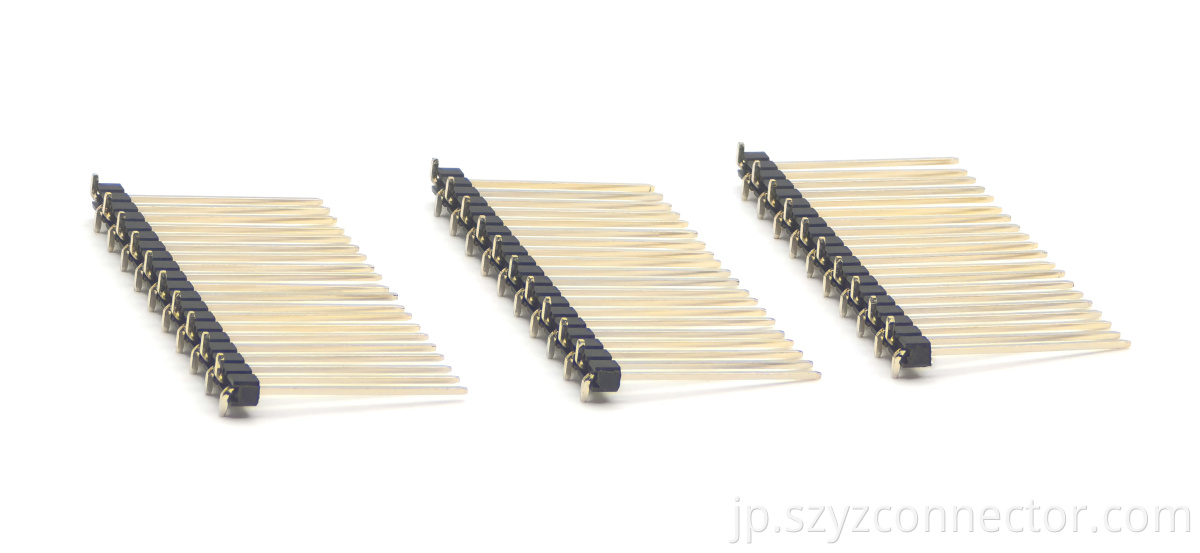 2.54mm Pitch Pin header Connector Single Row SMT SQ0.64mm H2.5mm 1*20P